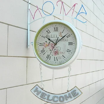 

Double-sided wall clock Saat Clock Reloj Duvar Saati Horloge Murale Relogio de parede Klok Orologio da parete Watch Home decor