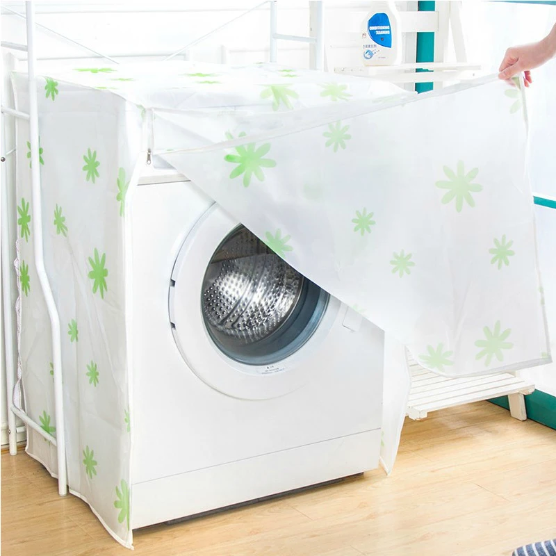 Buy Transparent Waterproof Washing Machine Cover