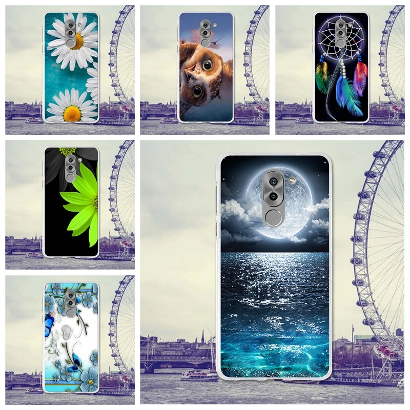 Чехол для телефона Huawei Honor 6X чехлы 5 дюйма задняя крышка GR5 2017 Mate 9 Lite силиконовая