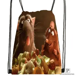 Custom Ratatouille Статуэтка походная сумка на шнурке милый рюкзак дети ранец (черный Назад) 31x40 см #180531-04-45