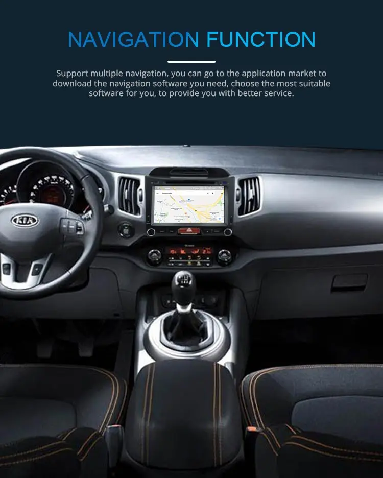 Top JDASTON Android 9.0 Car Multimedia Player For Kia Sportage 2010 2011 2012 2013 2014 2015 Octa Core 4G+64G Radio GPS Audio Stereo 2