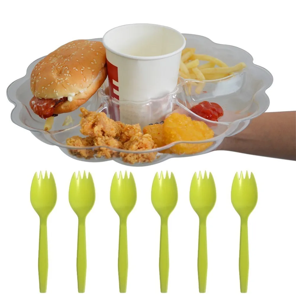Party Plates + Forks Gathering Disposable Party Tableware Sets Paper