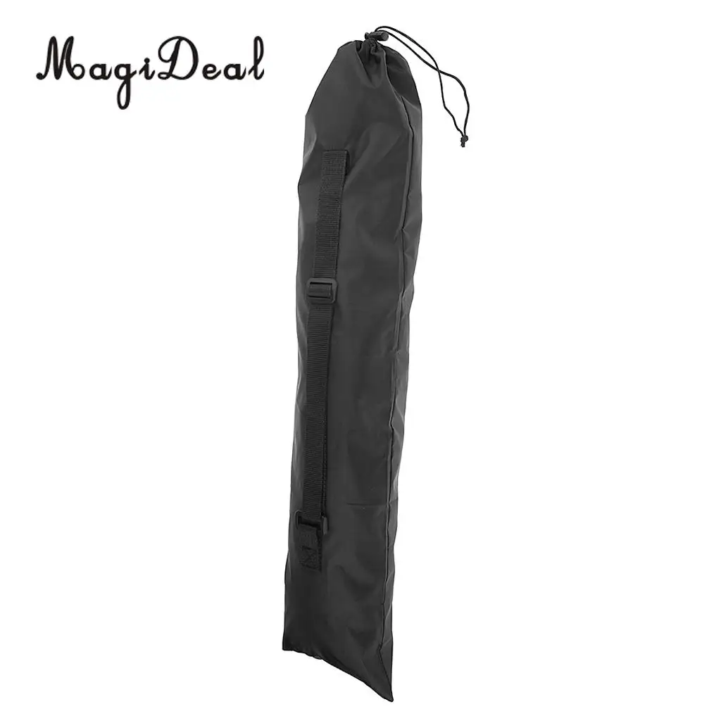 2pcs Foldable Portable Alpenstock Hiking Walking Stick Storage Pouch Carry Bag 71x17.5cm Black