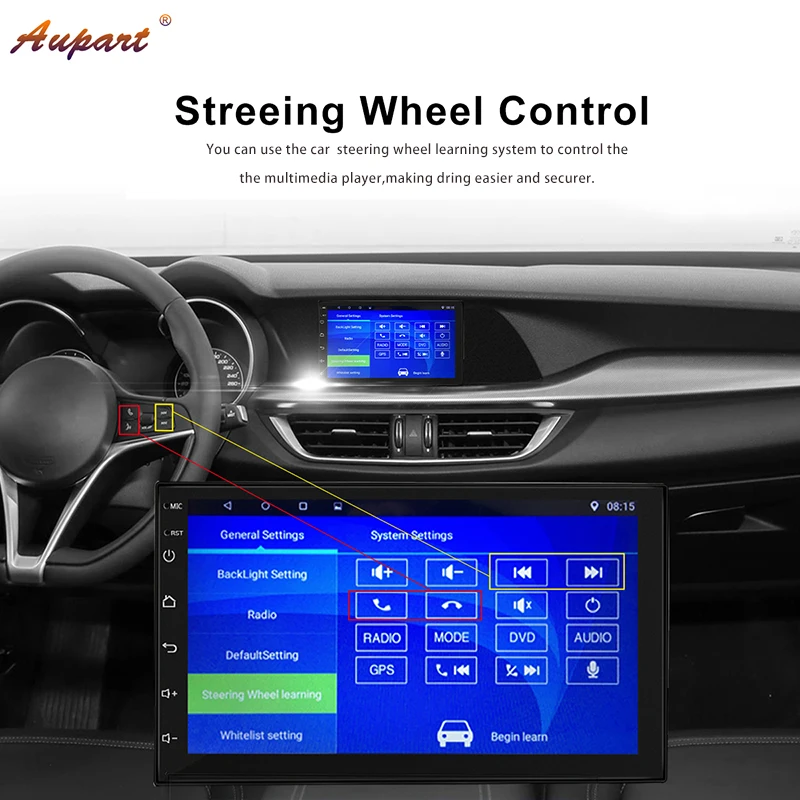 Perfect Android 7.0 Navigation 2 din for passat b6 car radio gps din radio car stereo 2din autoradio with rear view camera 3