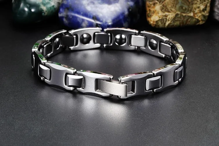 tungsten steel bracelet male energy health bracelets men's bracelets and cool luxury