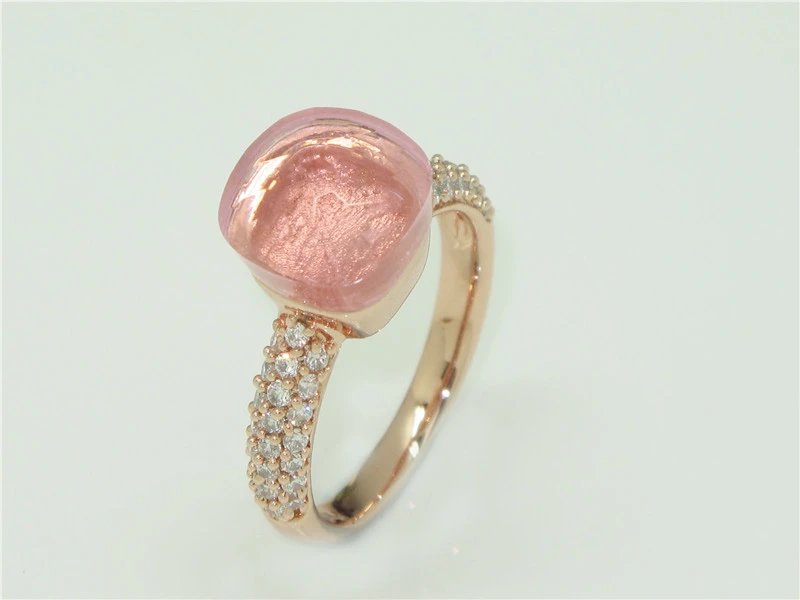 Модные украшения из циркония, большое кристаллическое кольцо для женщин, лучший подарок, 13 цветов