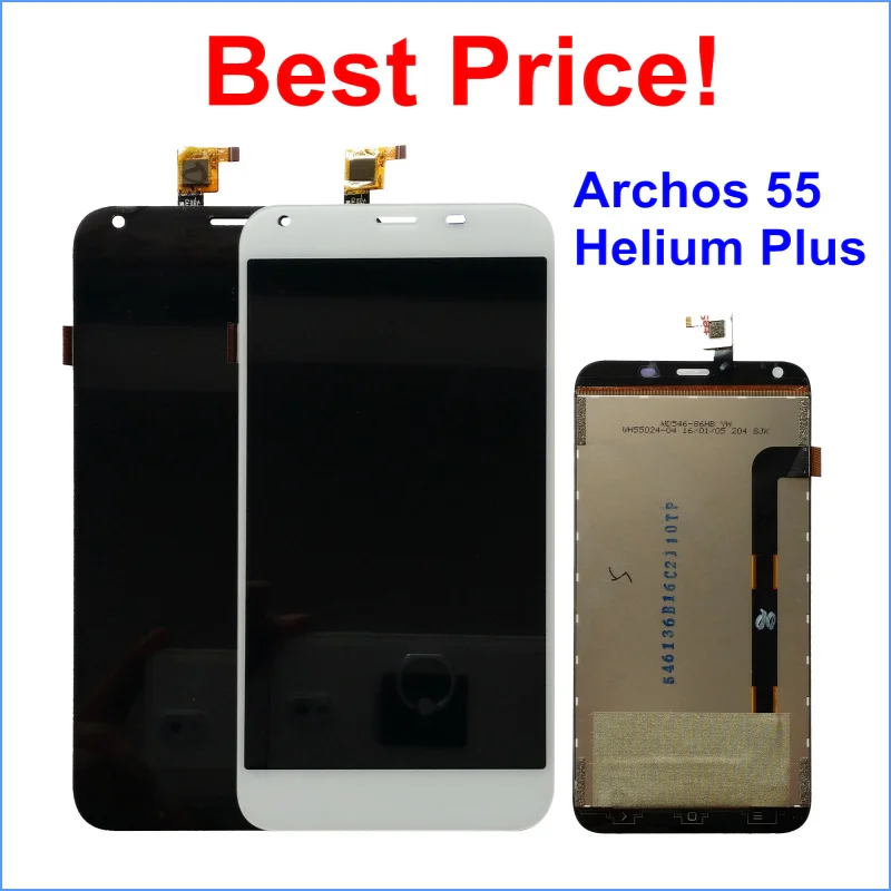 For Archos 55 Helium Plus 4G LCD and Touch Screen Assembly Repair Parts for Phone | Мобильные телефоны и аксессуары