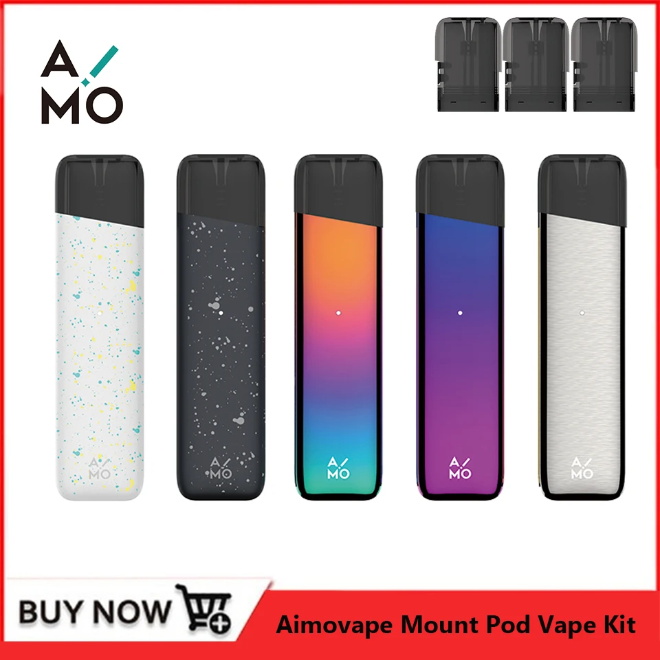 

Original OVNS Aimovape Mount Pod Vape Kit 400mAh With 1.8ml Pod Cartridge E Cigarette Vaporizer Vape Pen Mini Kit vs minifit kit