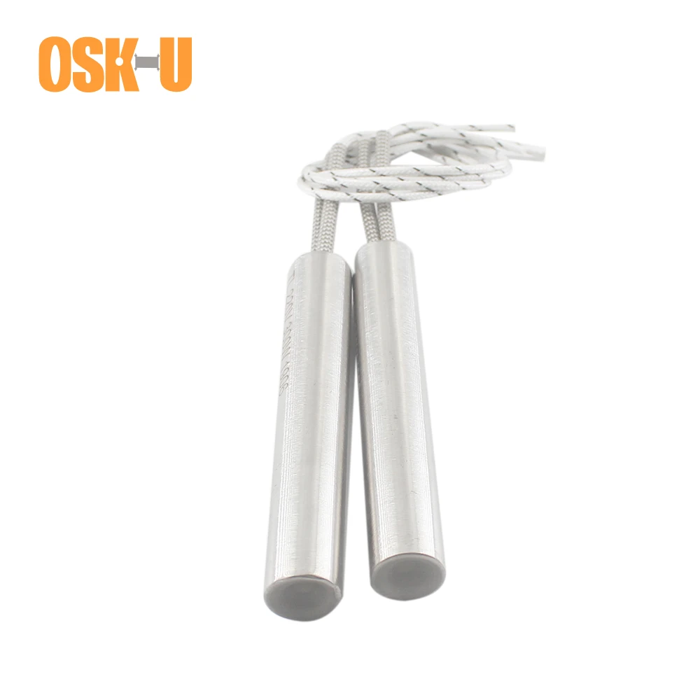 

2PCS 16mm Tube Diameter Cartridge Heater Element Stainless Steel Electric Heating Pipe for Core Shooter 200/250/300/350/400W