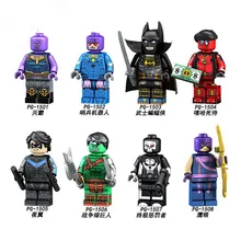 80 шт. PG8121 Бесконечность войны Супер Герои строительные блоки танос Халк бетмен И Дедпул член Грейсон кирпичи куклы Детская игрушка