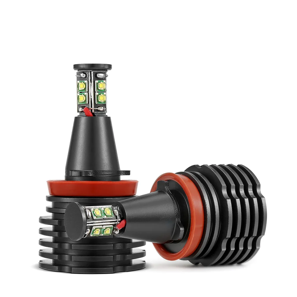 Canbus Error Free LED Angel Eyes For bmw E92 H8 80W/Set Daytime Running