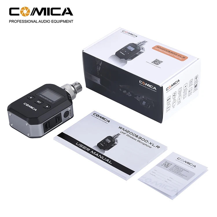 

COMICA CVM-WM200&300-XLR UHF Wireless Plug-In XLR Transmitter