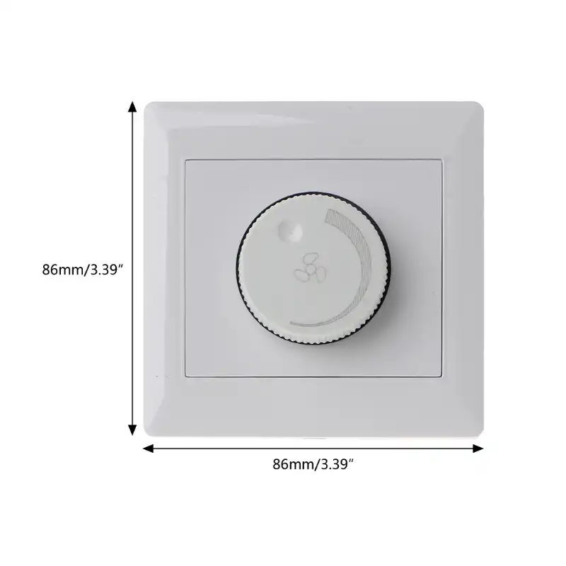 220v 10a Adjustment Ceiling Fan Speed Control Switch Wall Button Dimmer Switch Drop Ship No28