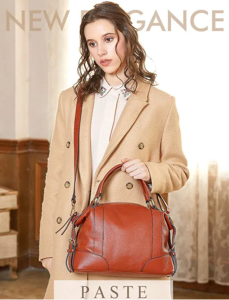 

Genuine leather Large Tote Bags European Brand Designr Real Leather Women Handbags Roomy Big Bags Laptop Purse Worthy Hobos