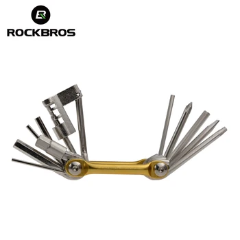 

ROCKBROS 11 in 1 Multi-function Bicycle Repair Tools Camping Mini Pocket Outdoor Repair Tools Kit 6 Hex Wrench Cycling Tool Kits