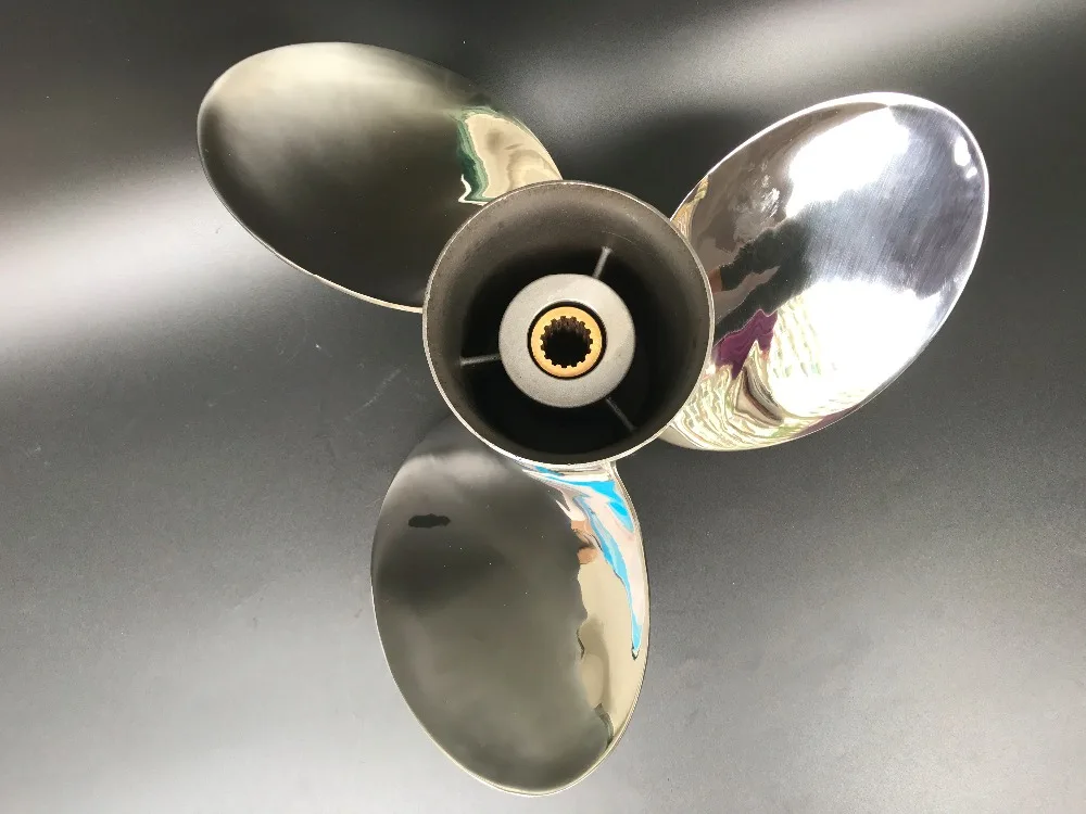 ARKDOZA Propeller 13x17 Fit for Yamaha Outboard 60HP-115HPStainless Steel Prop SS 15 Tooth Propel RH OEM NO 6L6-45930-02-98 13x17