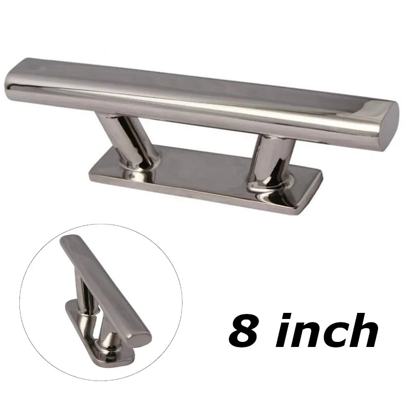 

316 Stainless Steel Boat Mooring Dock Deck Rope Cleat 8inch marine cleat for marine boat yacht accessories 1 piece