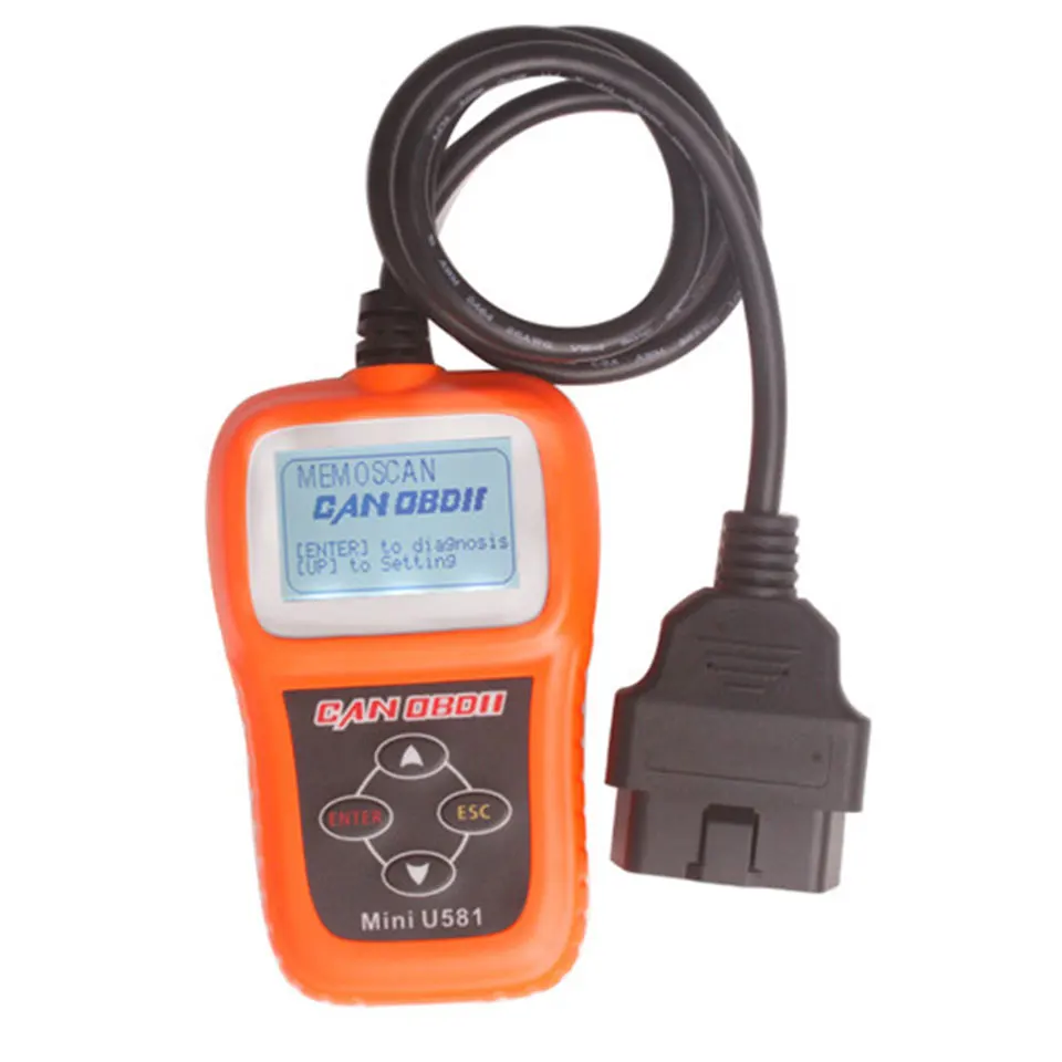 Mini U581 OBDII Vehicle Trouble Auto Diagnostic Scanner Tool CAN OBD2 EOBDII U581 Car Diagnostic-Tool OBD 2 Cord Reader (1)