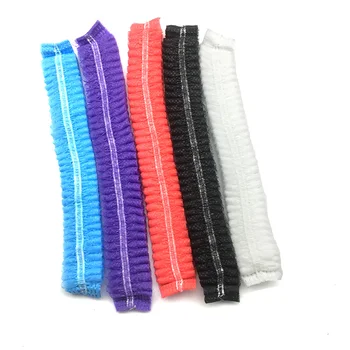 

20 pcs Disposable Blue Medical Hair Net Cap Non-Woven Bouffant Stretch Dust Cap For Tattoo Cleaning Supplies