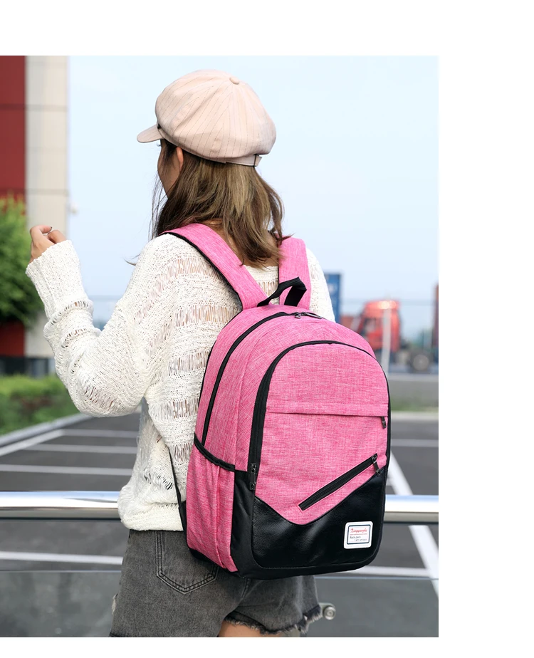 3Pcs/Lot School Backpack For Teenager Fashion School Bag Shoulders Bags Large Capacity Durable Oxford SchoolBag Backpack Mochila
