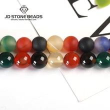 Разноцветные Бусины из агата, разноцветные бусины из оникса, 6, 8, 10 мм, для индивидуального дизайна, подарки, аксессуары, свободные бусины для изготовления ювелирных изделий