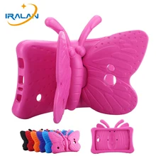 Детский безопасный 3D чехол с бабочкой для samsung Galaxy Tab A T280 T285 4 7,0 T230 T231 Tab 3 Lite T110 T116 Tab 3 T210 чехол для планшета+ ручка