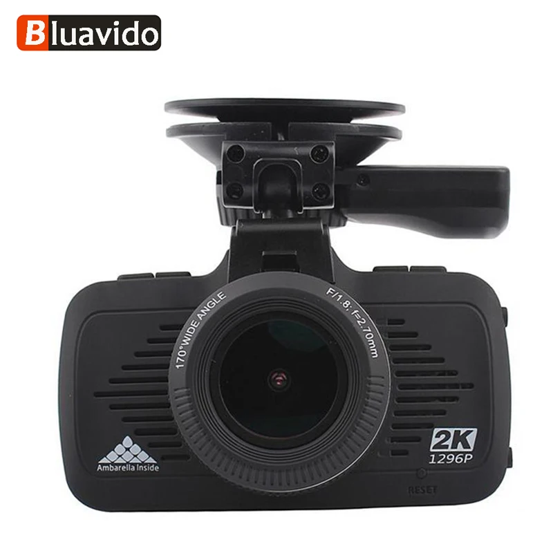 

Bluavido 2K Dash camera Ambarella A7 Full HD 1296P auto Video Recorder GPS tracker Night Vision LDWS Car DVR Overspeed Reminding