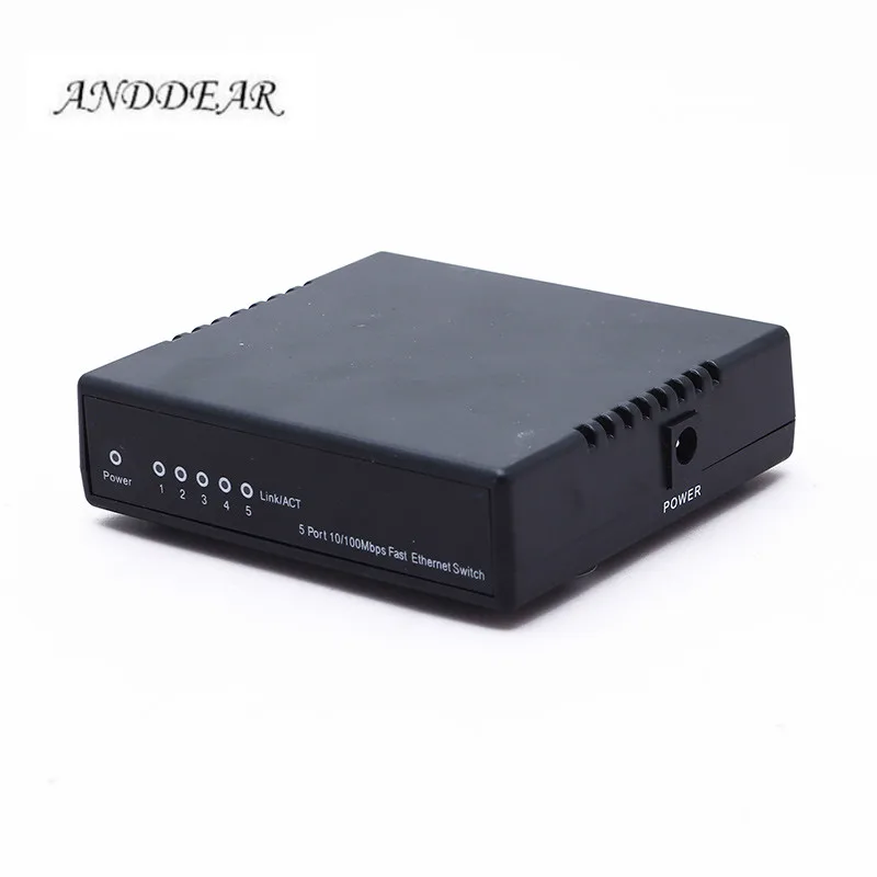 ANDDEAR Z1 пассивный 5 портовый Poe коммутатор 12 В 4/5 + 7/8 ethernet 10/100 Мбит/с poe с 4 портами