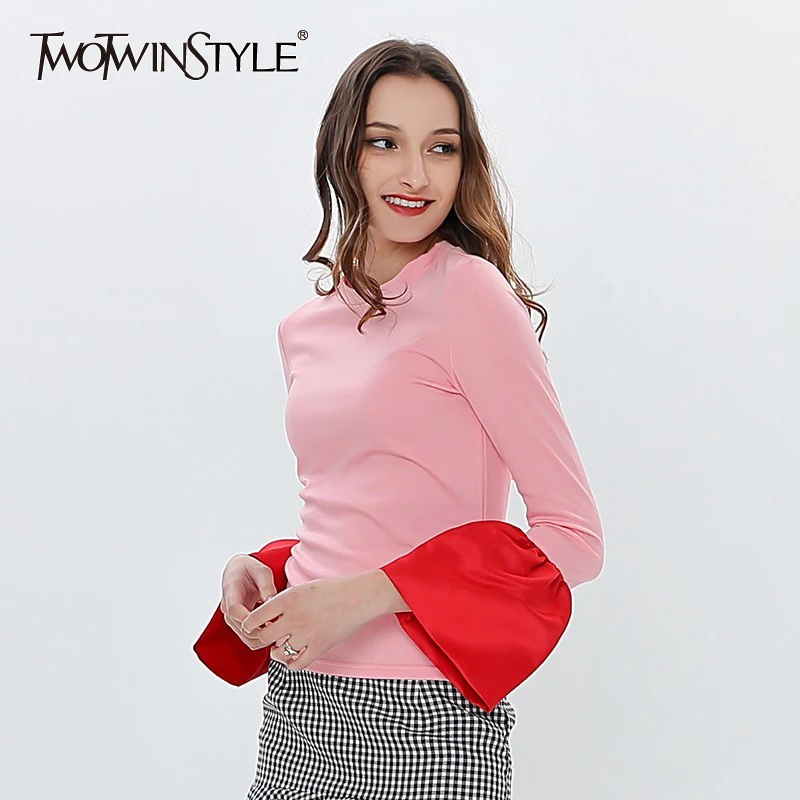 Женская футболка TWOTWINSTYLE белая с длинным рукавом|t-shirt for women|female t-shirtlong sleeve t-shirt |