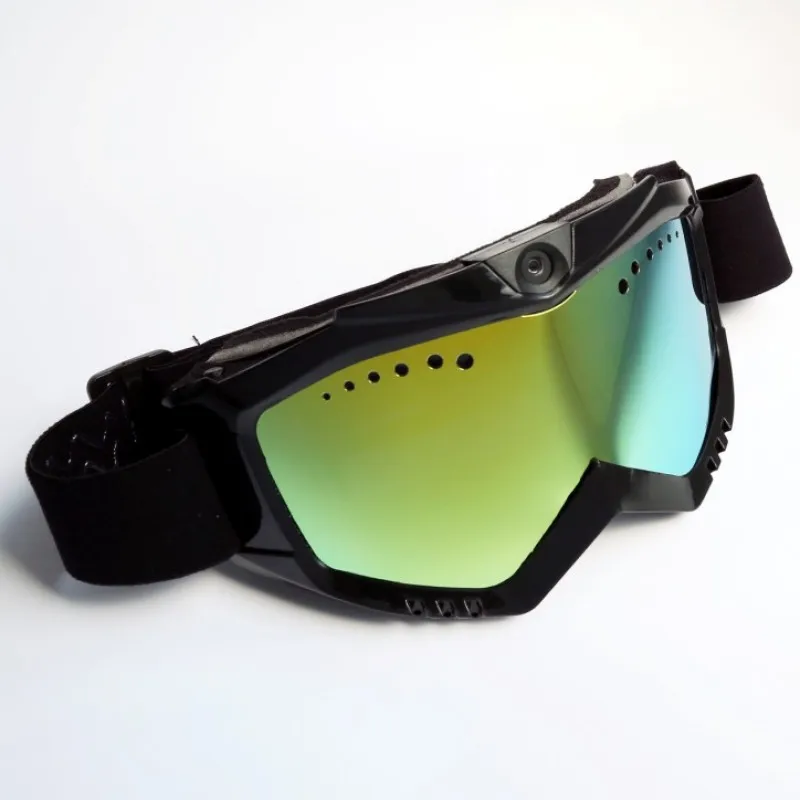 1080P HD Camera with Ski Sunglass Goggles with Black Double Anti Fog