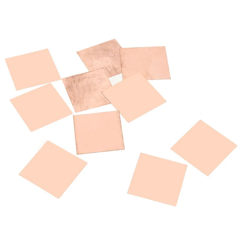 10Pcs 0.1mm/0.3mm/0.5mm/0.8mm/ Laptop Copper Sheet Plate Strip Shim Thermal Pad Heatsink Sheet For GPU CPU VGA Chip RAM Cooling 10Pcs 0.1mm/0.3mm/0.5mm/0.8mm/ Laptop Copper Sheet Plate Strip Shim Thermal Pad Heatsink Sheet For GPU CPU VGA Chip RAM Cooling