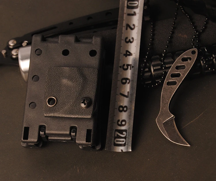 2017 New AUS8 Steel Curved Fixed Blade Knife Tactical Knife Survival