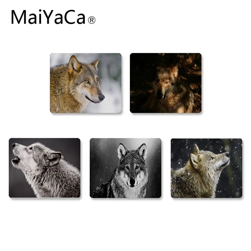 MaiYaCa злые снежные волки компьютерные игровые коврики для мыши резиновый ПК