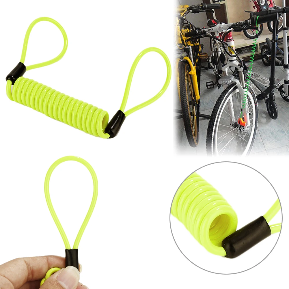 

120cm Alarm Disc Lock Security Anti Thief Motorbike Accessories Motorcycle Wheel Disc Brake Bag and Reminder Spring Cable