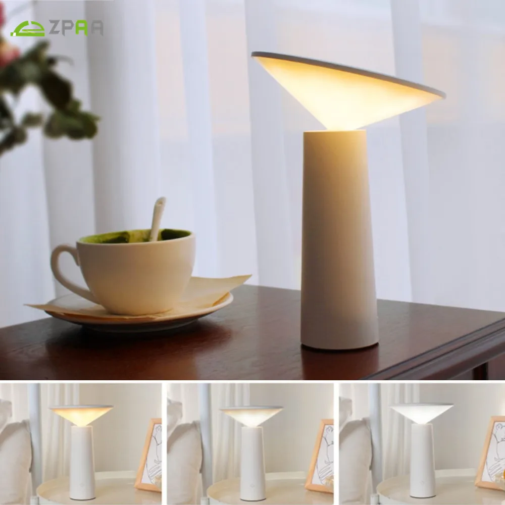 

LED Eye Protect Desk Light Table Lamp Stepless Dimmable Flexible Head USB Powered Touch Reading Desk Lamp for Bedroom Decoration