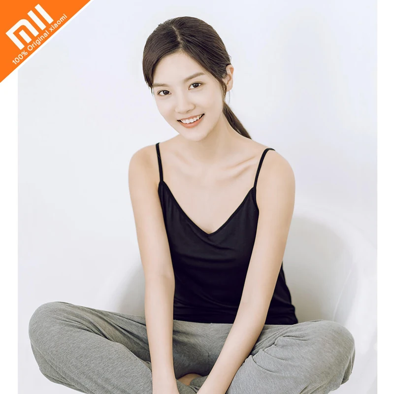 xiaomi Camisole бамбуковое волокно ткани повседневная женская майка Мягкая дышащая Летняя женская сексуальная майка Горячая