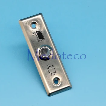 

Free shipping stainless steel metal exit button switch for access control system Long Slim Door Release Button