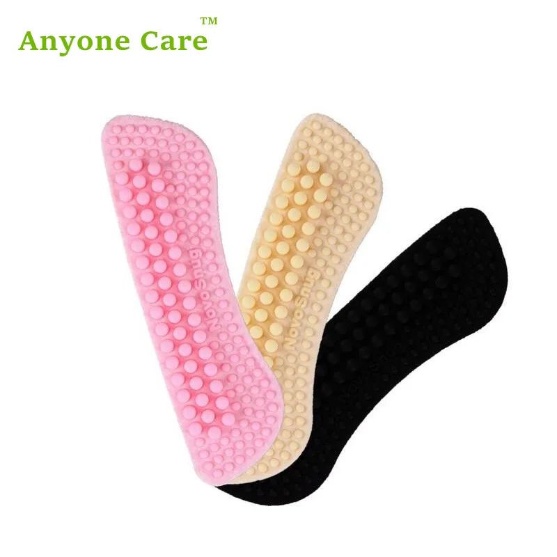 4D Silicone Heel Liner Anti wear massage Feet High Heels Pads Self