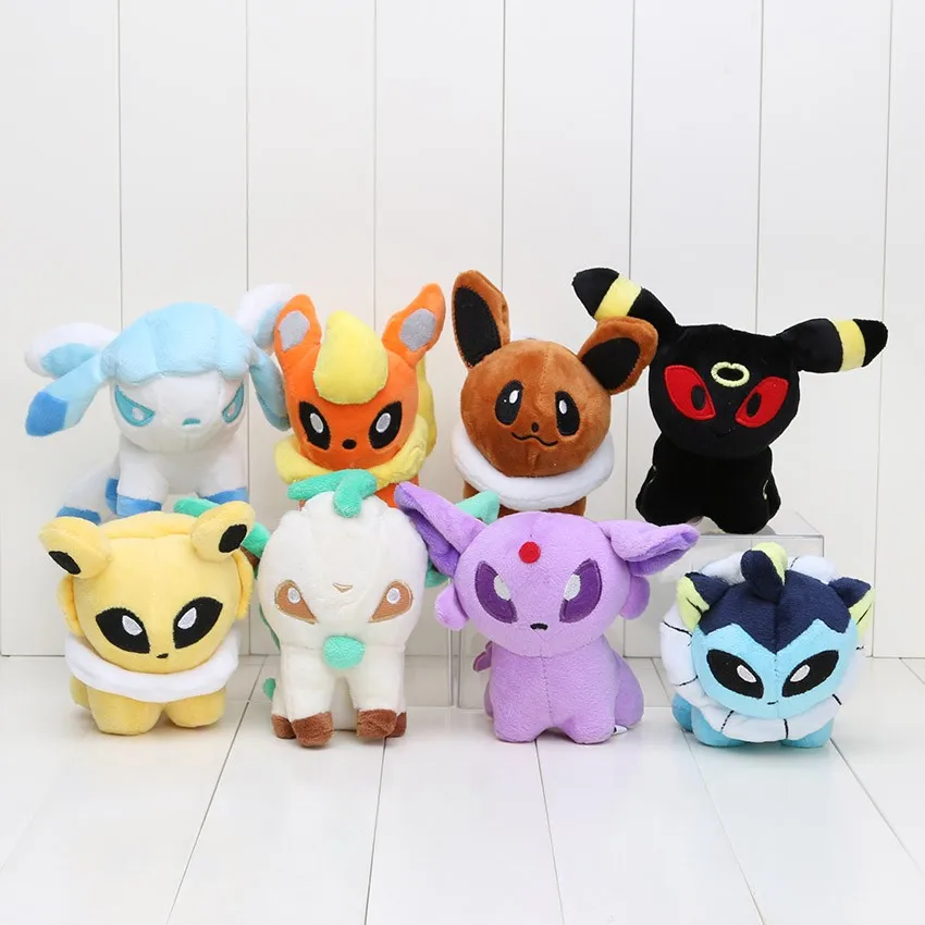 Aosst 8 шт./лот 6 ''Umbreon Eevee Espeon Jolteon Вапореон Flareon Glaceon Leafeon Плюшевые Игрушечные