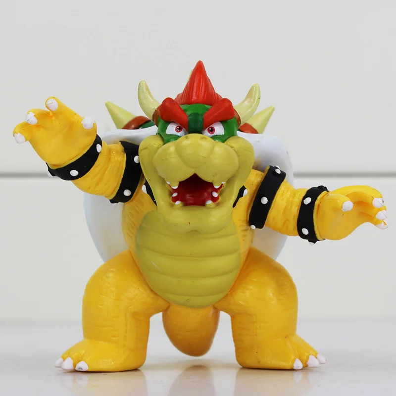 1Pcs 8cm Koopa Bowser Figure Toy Super Mario Bros Koopa Figures Dolls Toys Free Shipping
