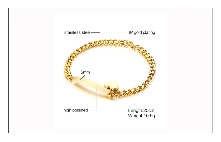 Meaeguet Laser Engrave ID Personalized Name Bracelet For Women Customized Stainless Steel Bangle Jewelry 8mm Wide (8)