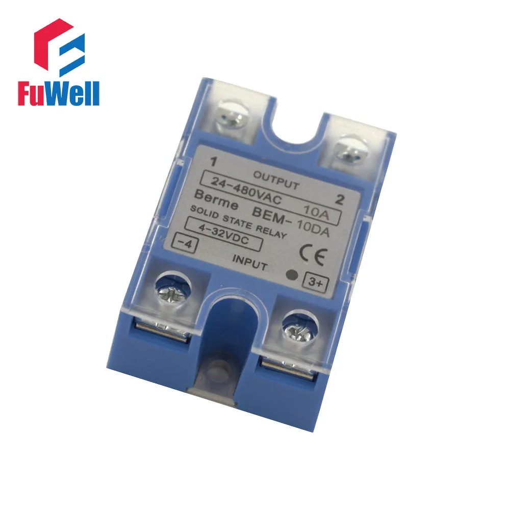 Высококачественное однослойное реле 10А SSR 10DA/10AA/10VA|solid state relay|state relayssr solid relays |