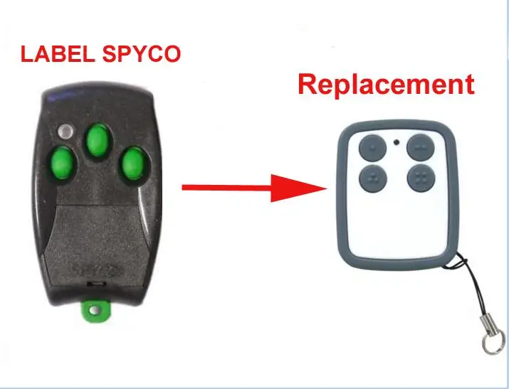

For LABEL SPYCO replacement remote free shipping