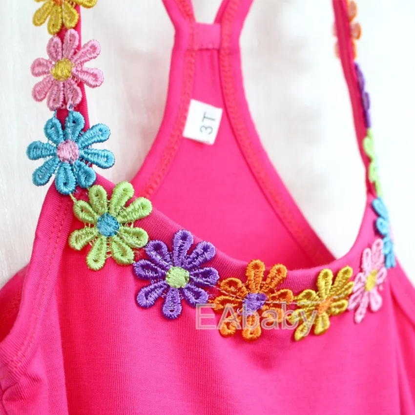 1 PCS Retail New Fashion Summer tanks Candy color flower More design vest for Girls camisoles outwear CX 1 PCS Retail New Fashion Summer tanks Candy color flower More design vest for Girls camisoles outwear CX