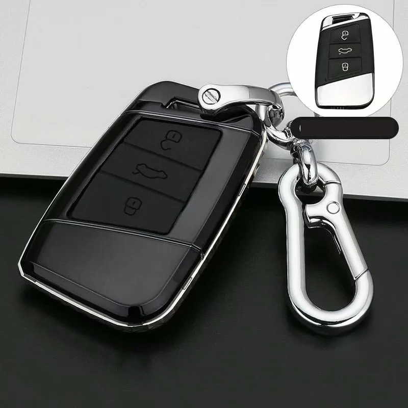 

Keyless Car Stylins Key Cover Case Auto Remote Key Cover Shell For Volkswagen VW 2016/17 Passat B8 Skoda Superb Car Accessories