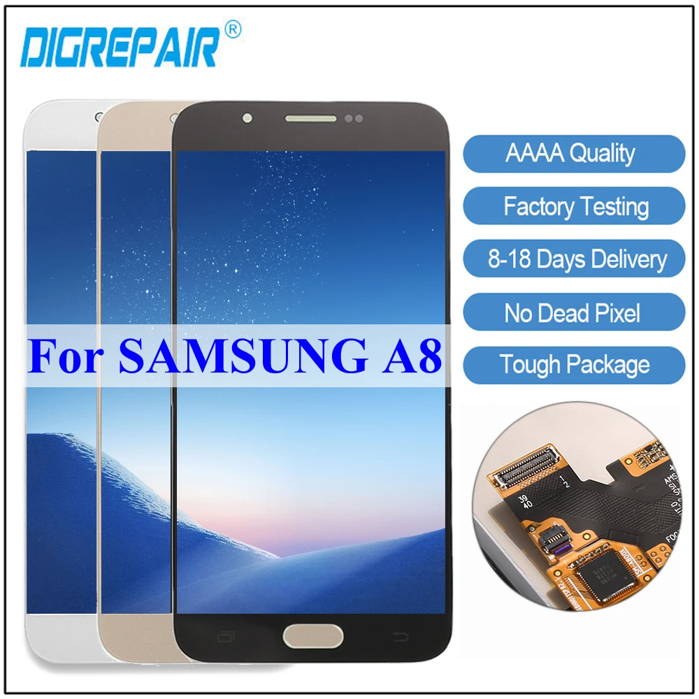 A800 Display For Samsung Galaxy A8 A8000 A800F LCD Display Touch Screen