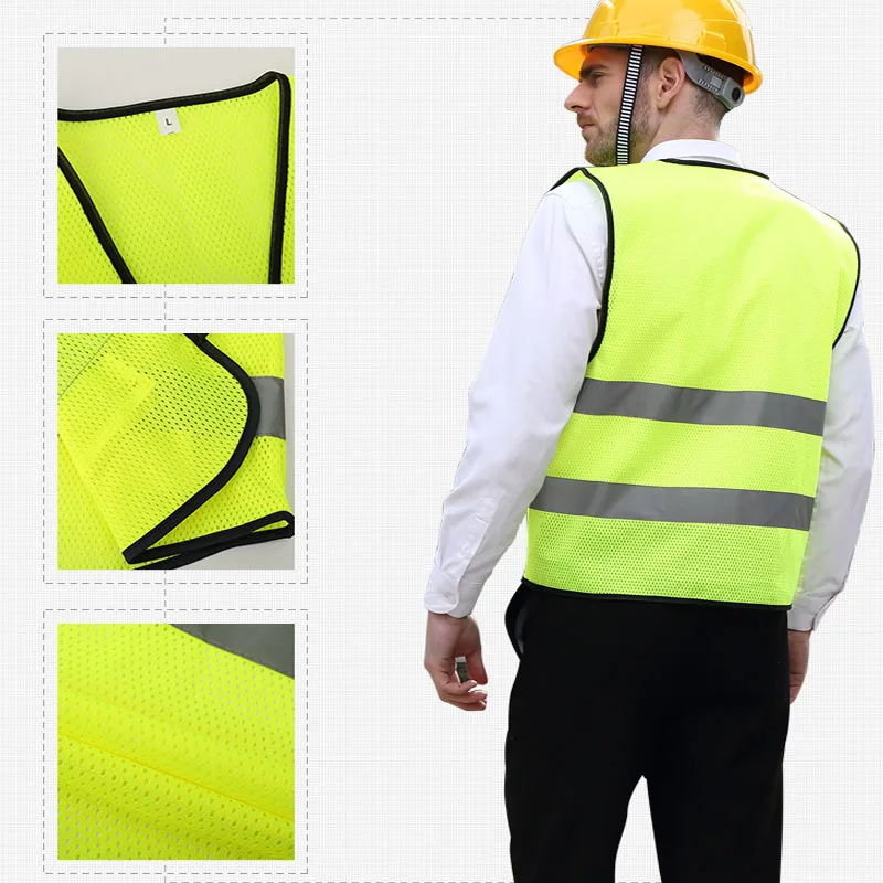 Высокая видимость светоотражающий жилет рабочее место дорожный рабочая одежда мотоцикл Велоспорт Спорт на открытом воздухе Светоотражающая одежда безопасности