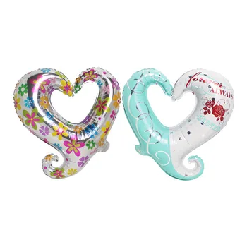 

1PC 18 inch hook Heart -shaped balloon helium balloons wedding Valentine's Day Decoration birthday heart foil balloon Globos