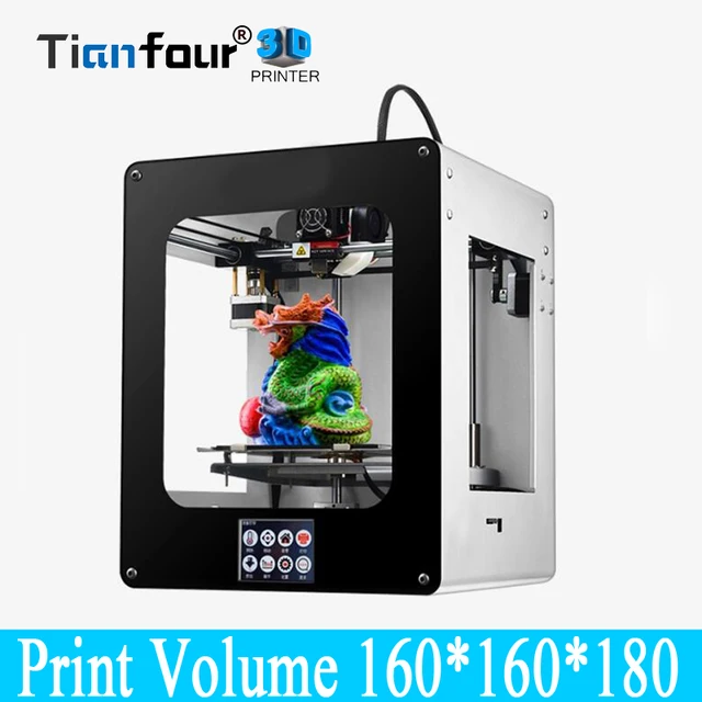 Best Offers Tianfour T180 wifi touch color screen metal frame desktop 3d Printer High Precision accuracy power failure continued