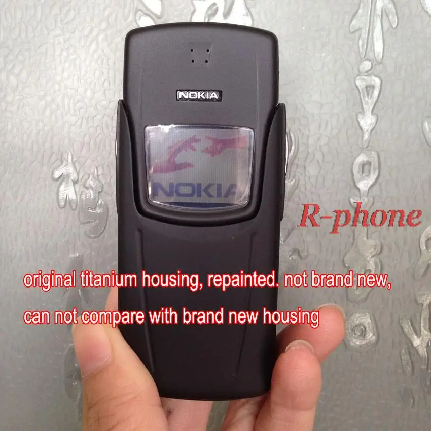 Восстановленный NOKIA 8910i титан мобильный телефон GSM DualBand разблокированный Repaitned корпус английская клавиатура